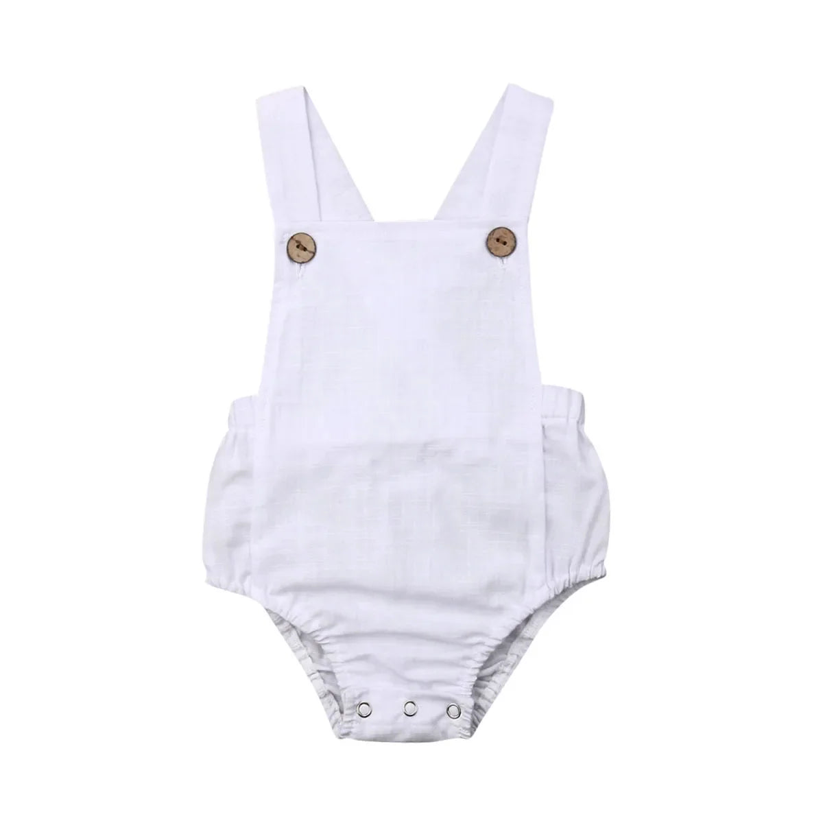 Soft cotton sleeveless romper, perfect as a layering piece or stand-alone outfit