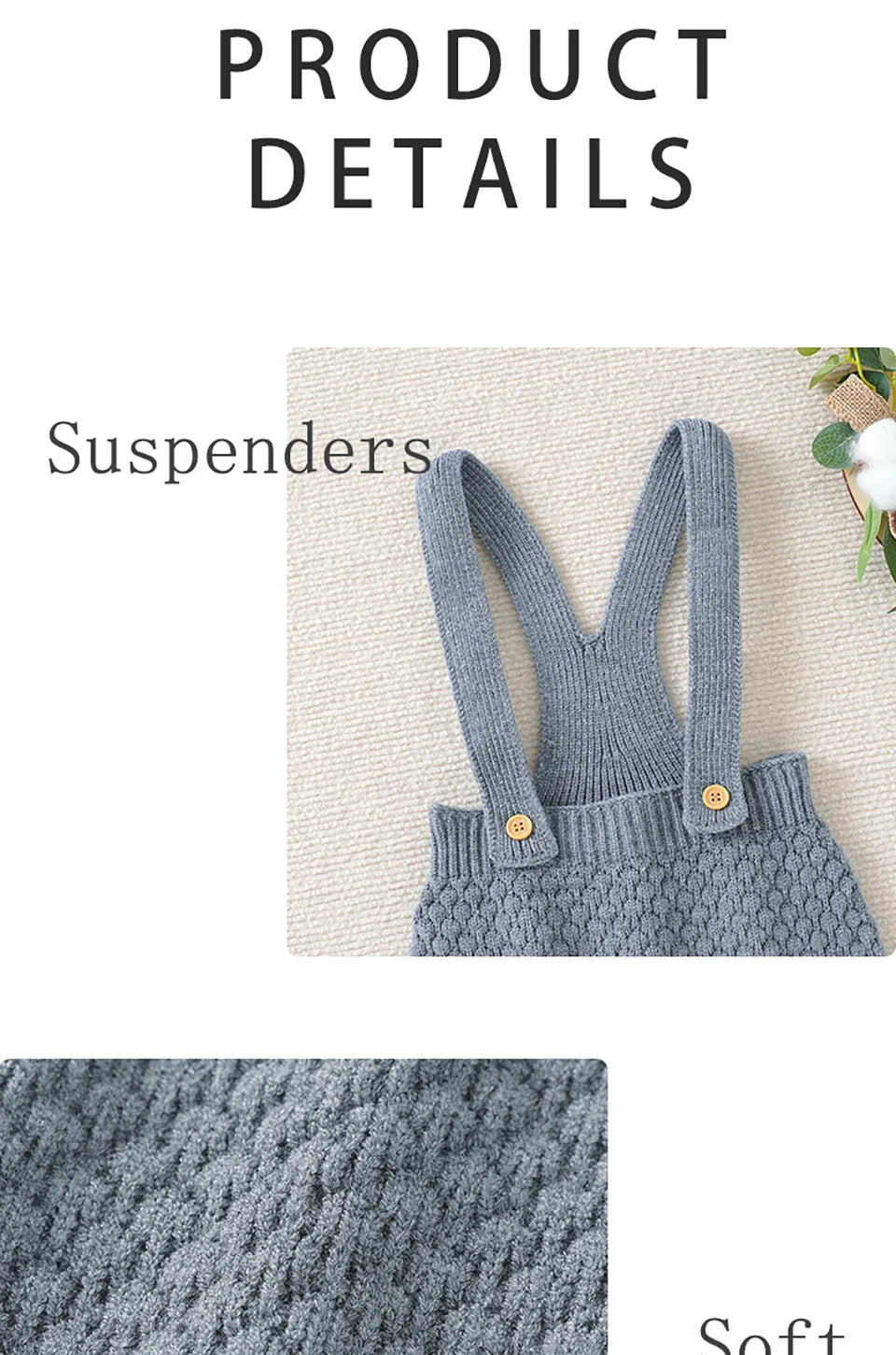 Delicate baby fashion: a knitted sleeveless romper for warm weather adventures.