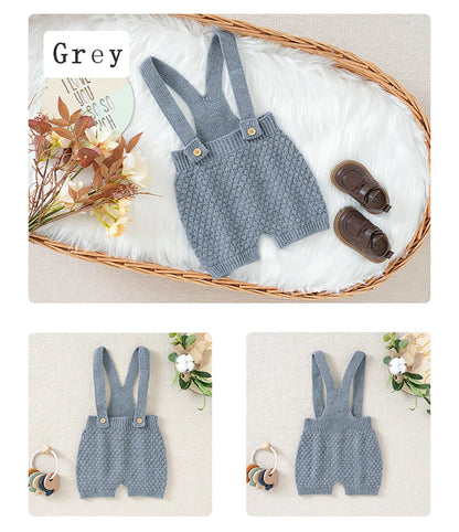 Comfortable and chic acrylic baby romper, an essential infant summer outfit.