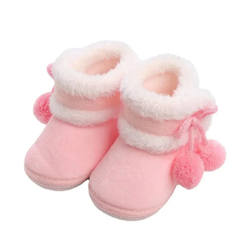 Baby anti-slip first walker shoes, providing stability and comfort for tiny toes.