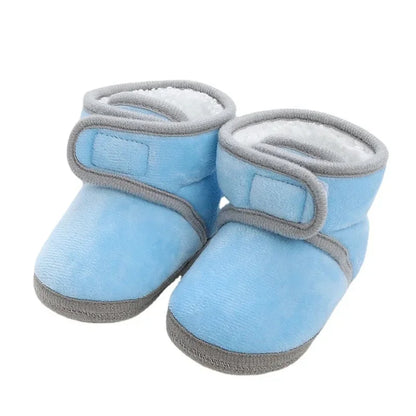 Newborn cotton anti-slip shoes, designed for baby's gentle first movements.