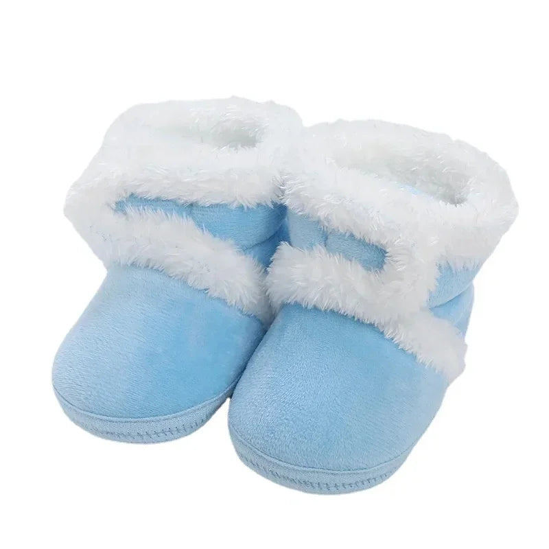 Comfortable cotton anti-slip crib shoes, essential for baby's home adventures.