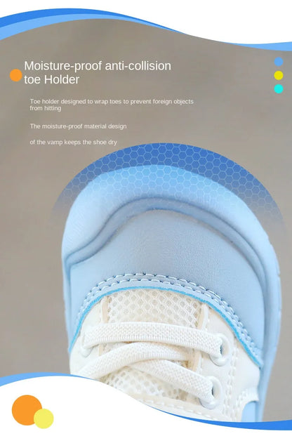 Infant footwear: unisex soft sole baby sneakers, anti-skid and breathable for everyday wear.