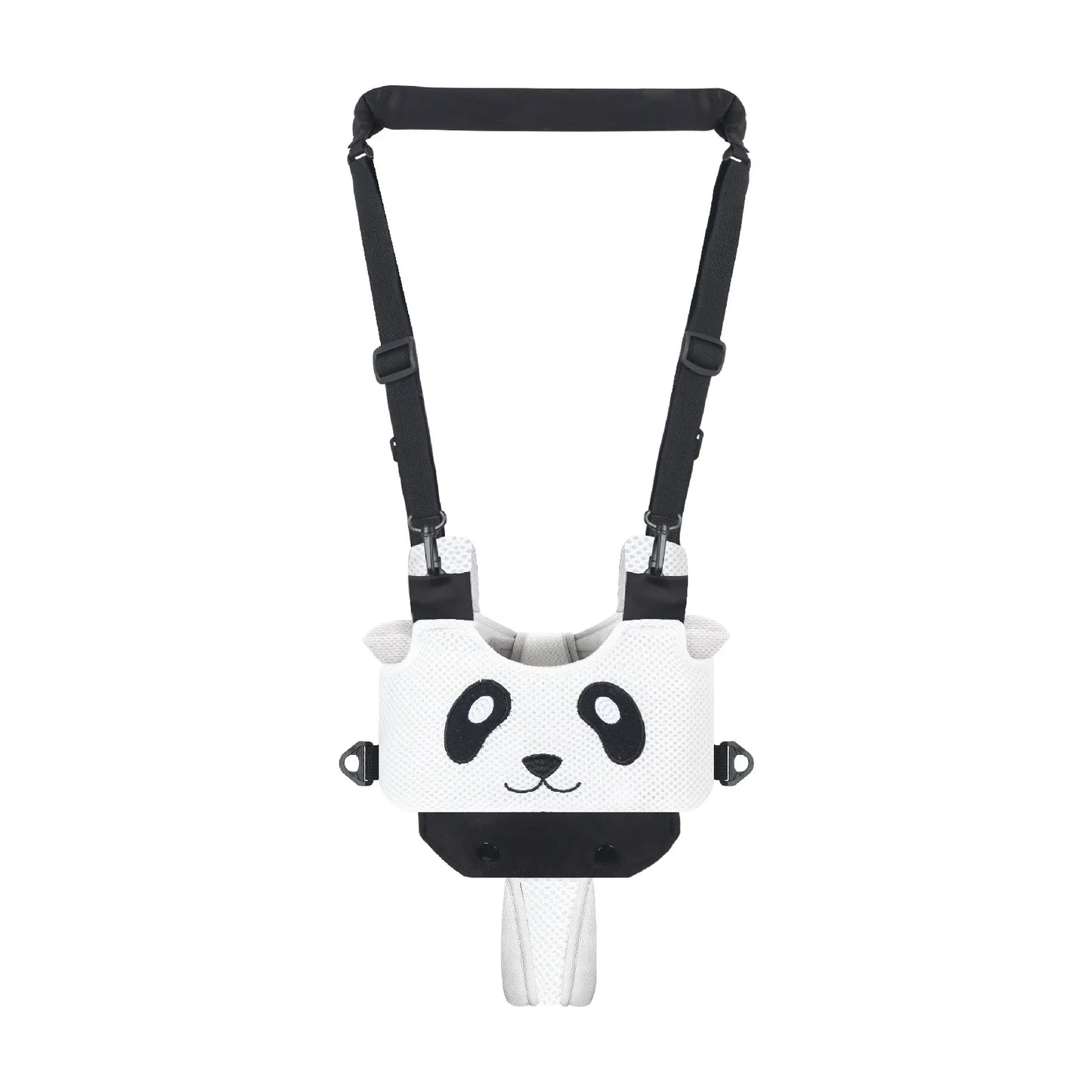 Baby walking harness laid flat, highlighting its breathable material and lightweight construction