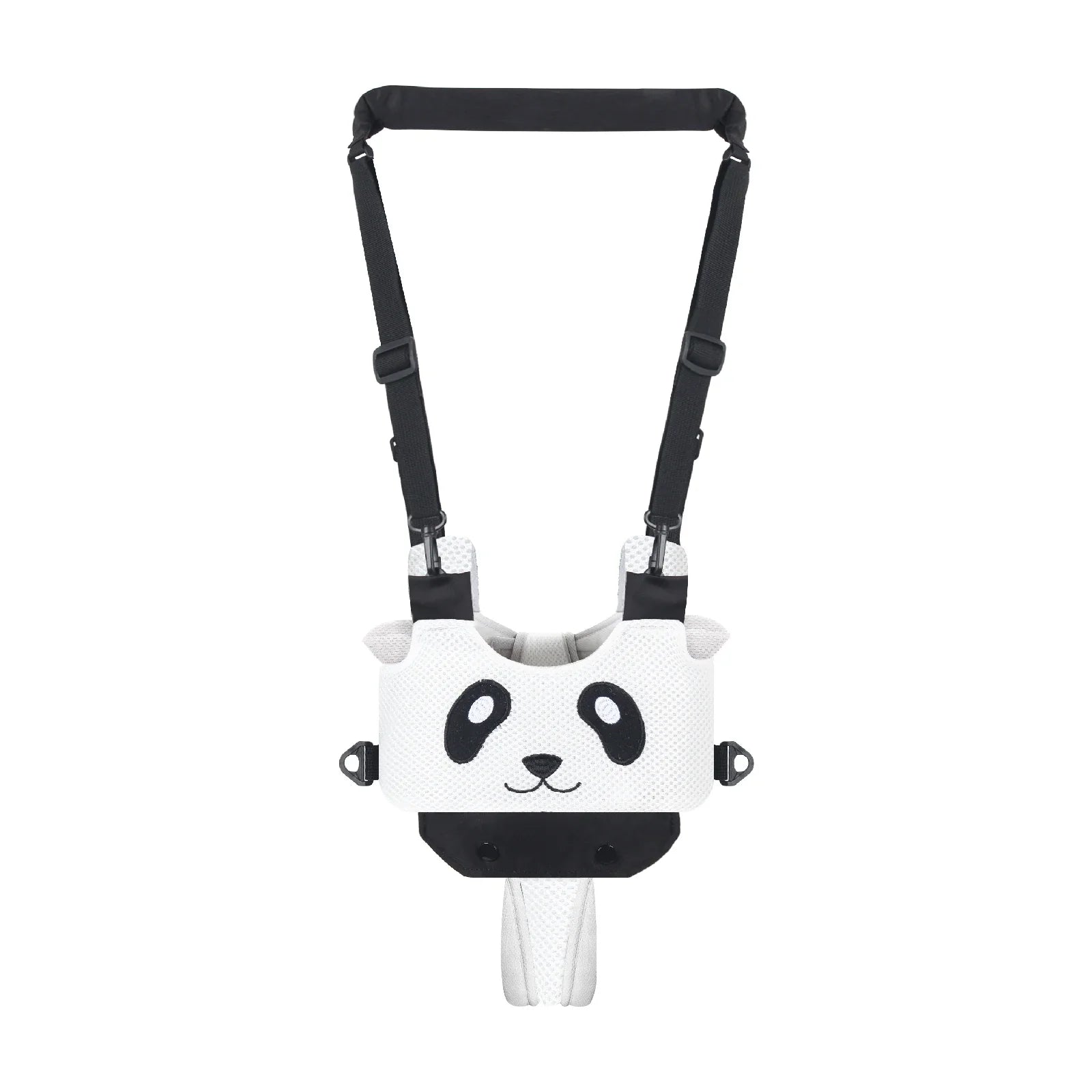 Baby walking harness laid flat, highlighting its breathable material and lightweight construction