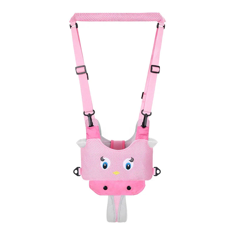 Unisex baby walking harness with an adjustable chest strap and handle, for secure baby gear
