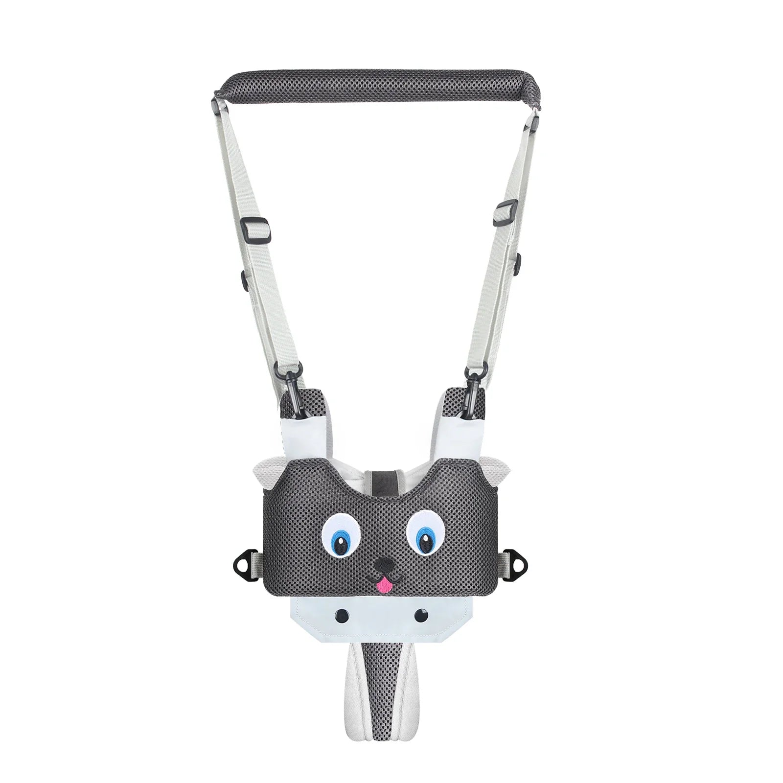 Back view of the adjustable baby walking harness, showcasing comfortable and supportive straps
