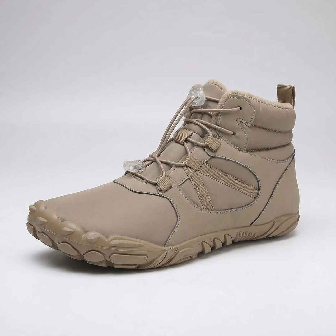 Barefoot winter boots for men & women; wide toe box, fleece lined for ultimate warmth.