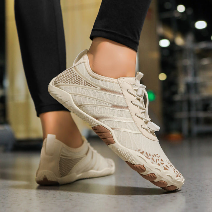 Lightweight non-slip barefoot walking shoes, ideal for natural foot movement & casual wear.