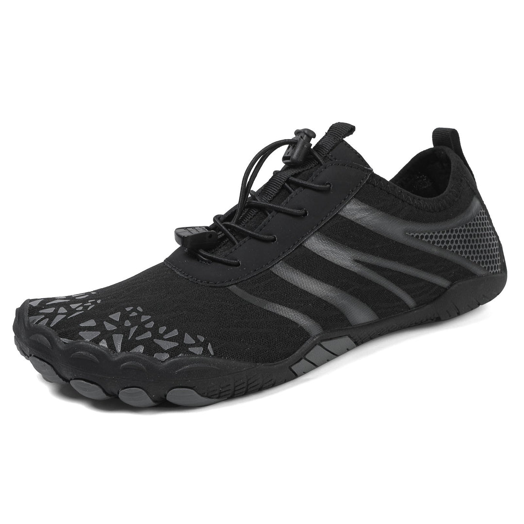 Comfortable casual barefoot shoes with a wide toe box and flexible sole for a unisex fit.