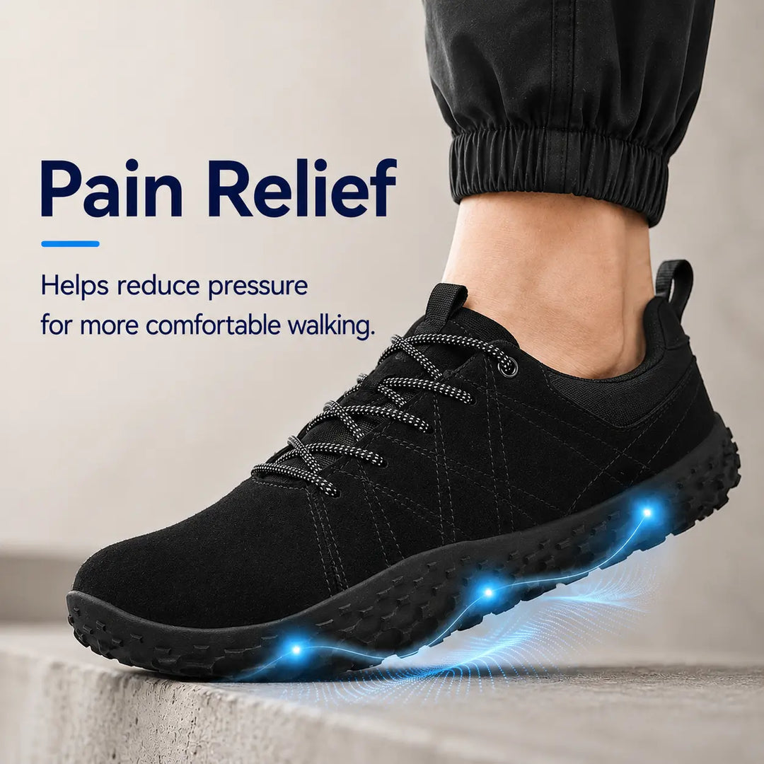 Flexible zero drop hiking trainers, offering barefoot feel and ergonomic support.
