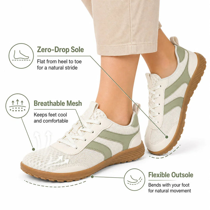 Flexible minimalist walking shoes, non-slip, perfect for outdoor activities & foot health.