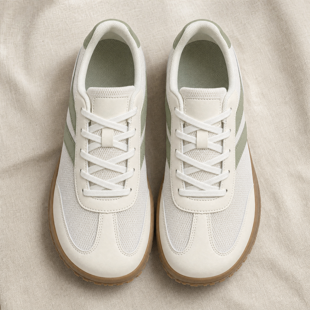 Barefoot athletic shoes featuring a non-slip sole and wide toe box for optimal foot splay.