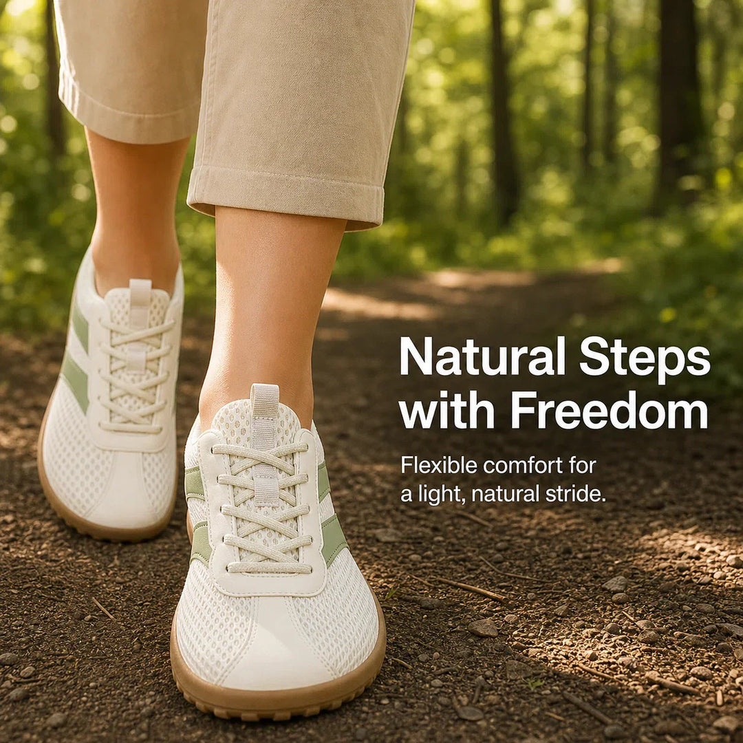 Wide toe box barefoot walking shoes, providing foot health and a secure non-slip grip for all genders.