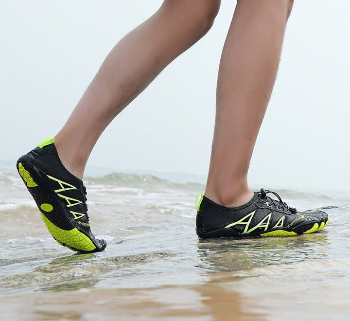 Unisex barefoot outdoor water shoes for hiking near water, kayaking, and beach exploration.