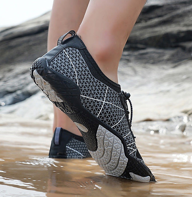 Breathable unisex barefoot water shoes for ultimate comfort during beach and water sports.
