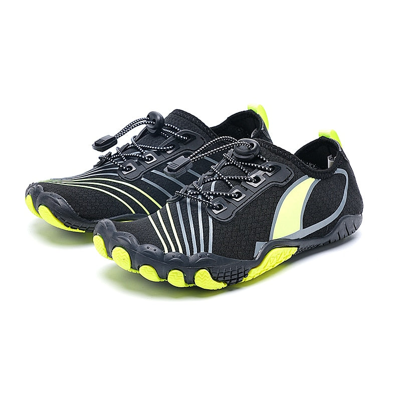 Secure non-slip grip unisex barefoot water shoes, ideal for wet surfaces & active lifestyles.