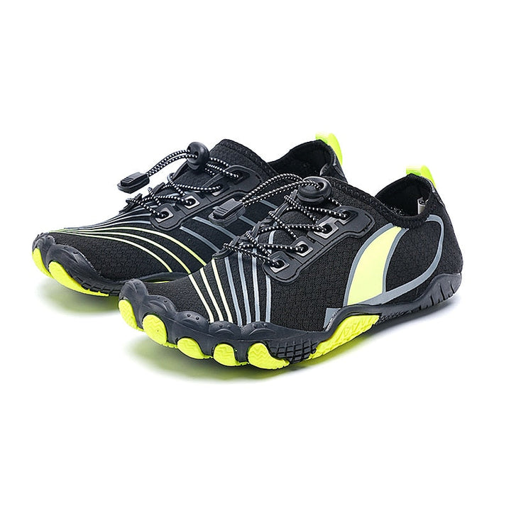 Secure non-slip grip unisex barefoot water shoes, ideal for wet surfaces & active lifestyles.