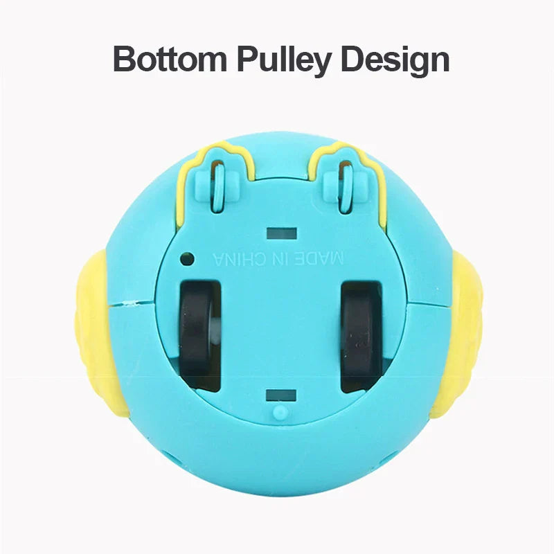 Vibrant owl pull-back toy car, battery-free design, perfect for young children