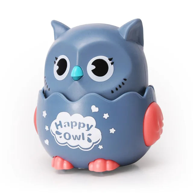 Battery-free pull-back owl toy, ideal for imaginative play and children's entertainment