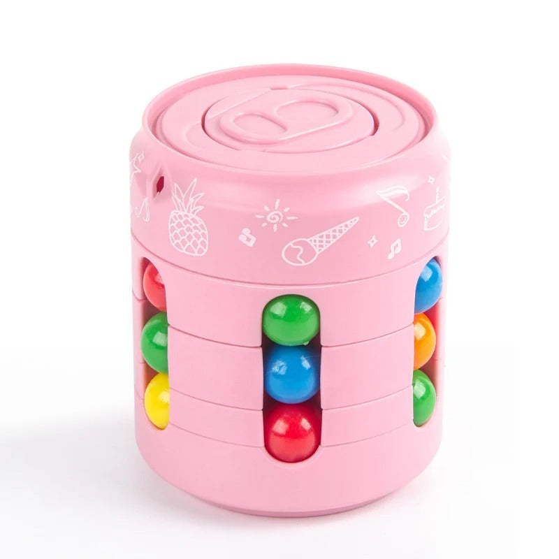 Unisex fidget cube game in motion, enhancing focus and providing stress relief.