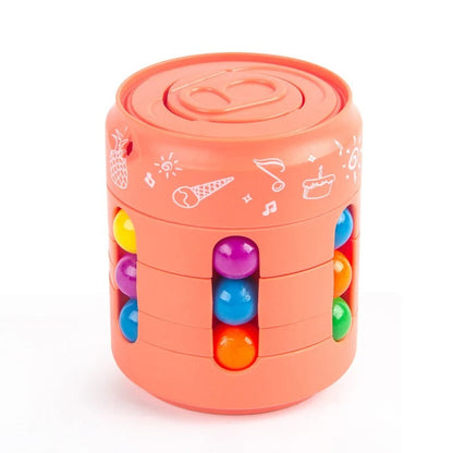 A group of stress relief spinning fidget cubes, an engaging educational puzzle game.