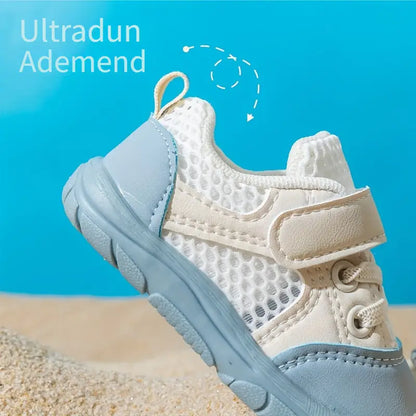 Toddler blue barefoot sneakers, designed for comfort and natural walking