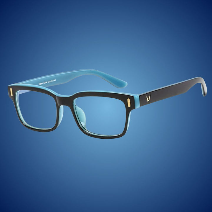 Work from home blue light glasses for eye strain relief, improved sleep, & eye protection.