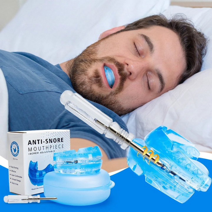 Unisex BPA-free anti-snore dental guard for peaceful sleep. Custom-fit mouth guard provides snoring relief & comfort.