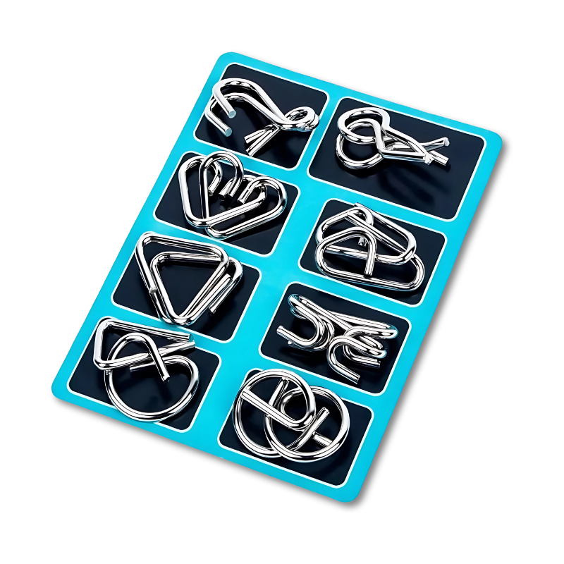 Cognitive games brain teaser puzzle set, perfect for stress relief & focus