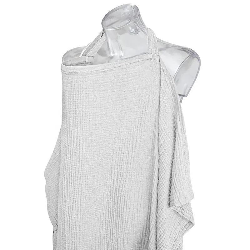 Unisex cotton nursing cover apron, breathable and adjustable, perfect for new mom parenting