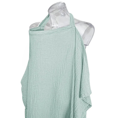 Maternity nursing apron, soft cotton, provides full coverage for comfortable and private feeding