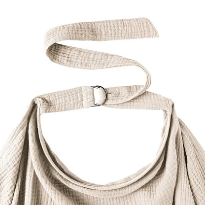 Breathable nursing cover apron, unisex and adjustable, perfect for comfortable discreet feeding