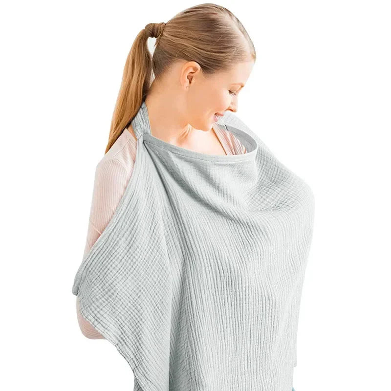 Maternity nursing cover apron, unisex design, ensures private and comfortable baby feeding