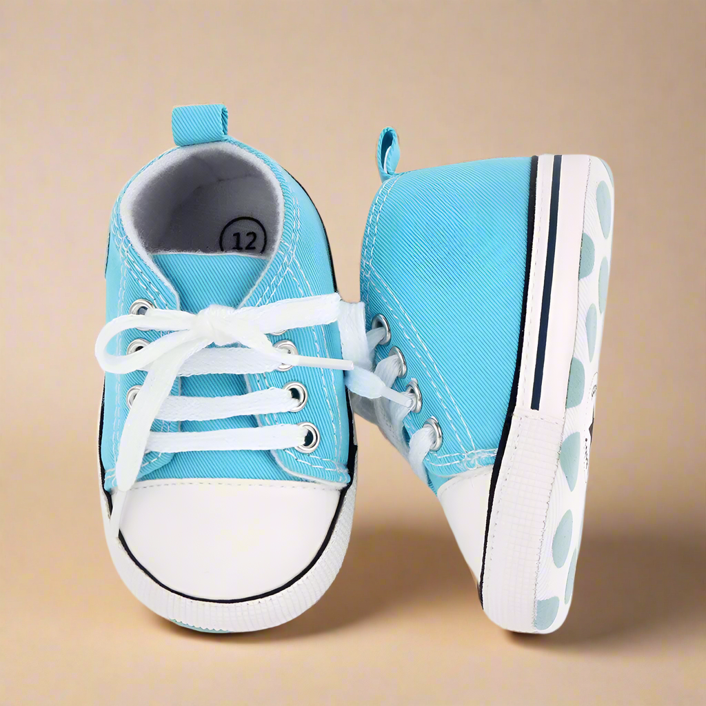 Baby first walker sneakers, flexible TPE sole for optimal foot development