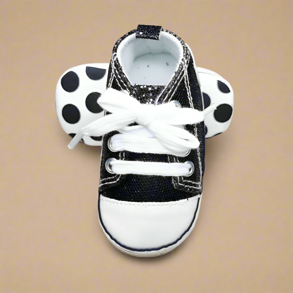 Baby first walker shoes with reinforced toe for durability, flexible sole