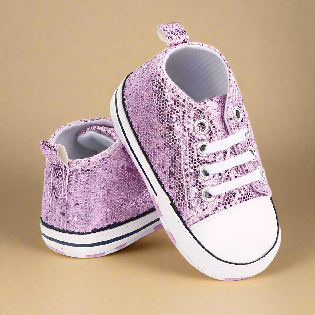 Toddler sneakers, soft sole, flexible design, essential for first steps