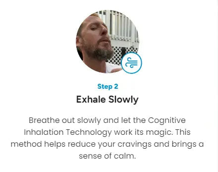 Stylish unisex breathing pendant for deep breathing, promoting calm & aiding in quitting smoking.