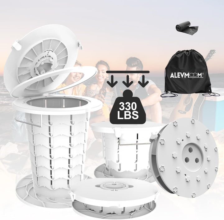 Outdoor travel: CampMate portable toilet, adjustable height, durable for all adventures.