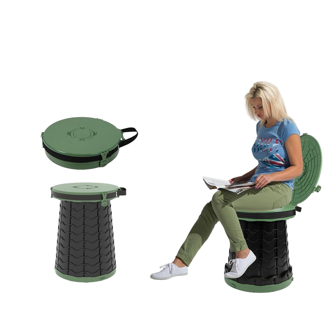 Camping restroom: Unisex portable toilet, adjustable height for comfort & hygiene.