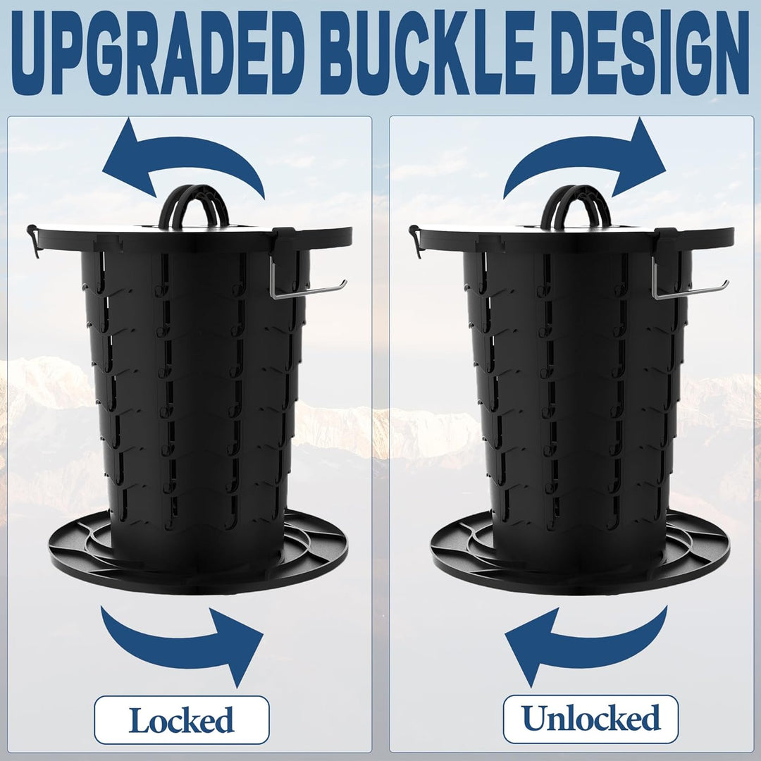 Portable commode: Adjustable height, durable CampMate toilet for camping & outdoor use.