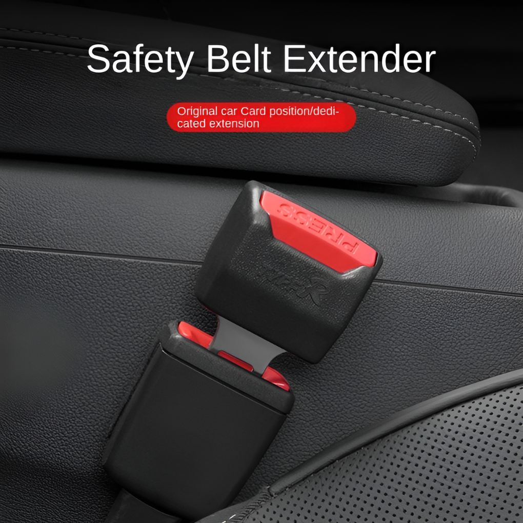 Unisex car seat belt extender for enhanced driving comfort & safety. Universal fit auto accessory for vehicles.