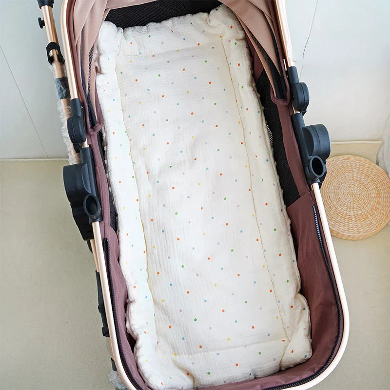 Unisex cartoon baby stroller cushion designed for optimal infant comfort and support