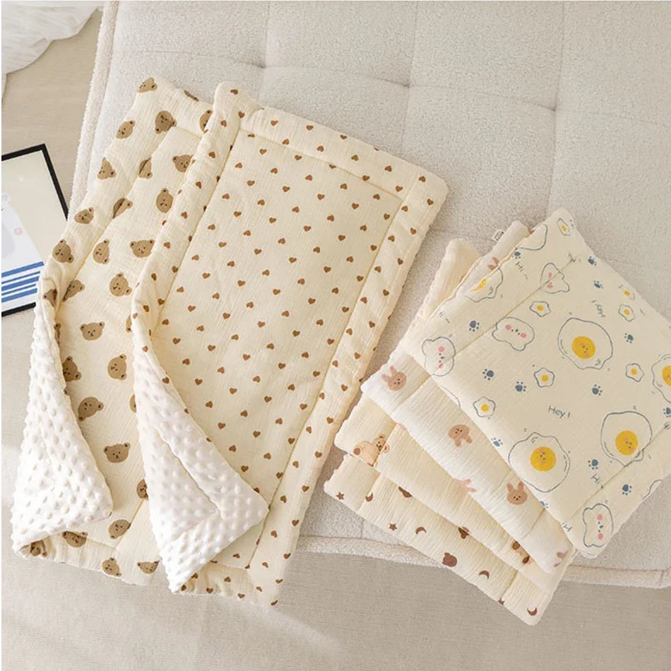 Adorable cartoon design baby seat pad insert for stroller, enhancing infant comfort