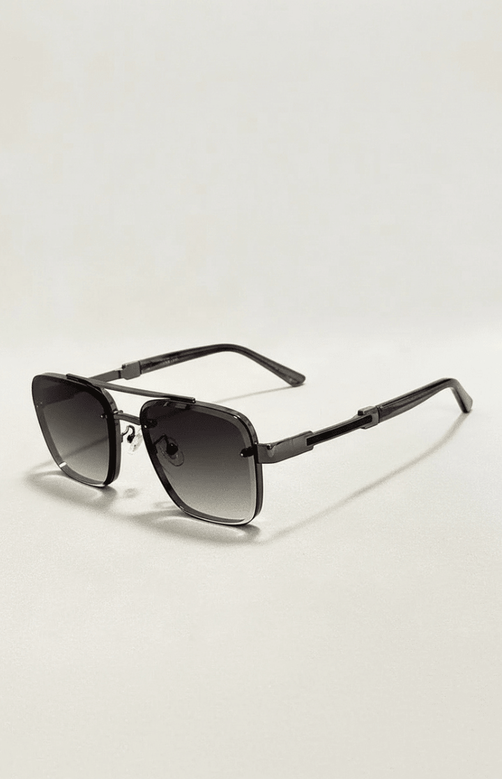 Iconic classic aviator sunglasses, unisex fit, with dark UV400 lenses for essential eye protection.