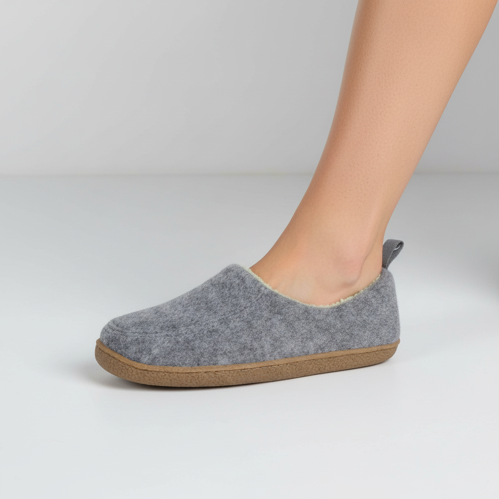 Unisex Cloudwalk non-slip slippers. Cozy comfort, warm lining, flexible sole for home.