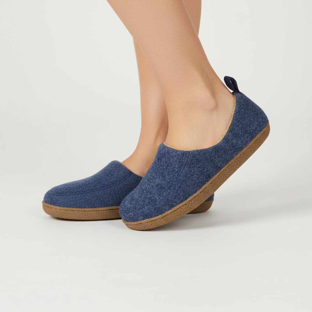 Relax in cozy Cloudwalk house slippers. Non-slip design for warm, comfortable indoor footwear.