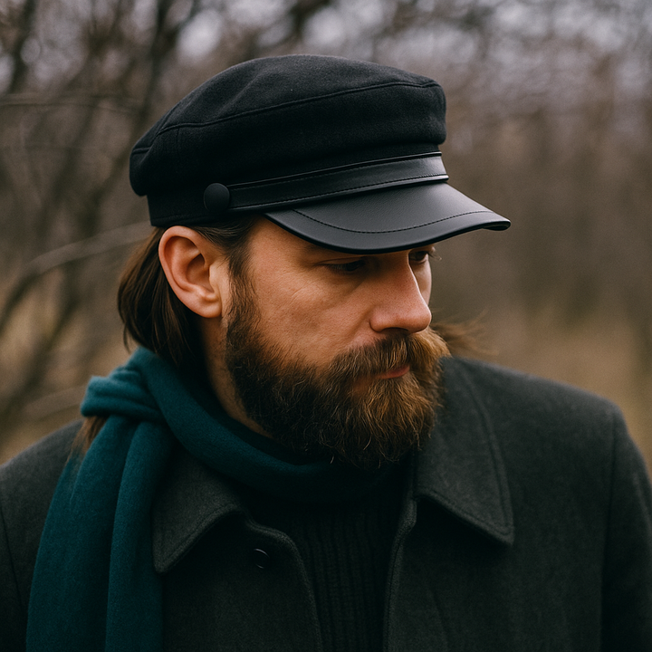 Unisex Coastal Fisherman Cap in vintage style, perfect for effortless, casual fashion headwear.
