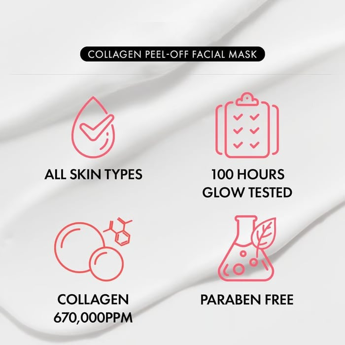 Close-up of luxurious Collagen Face Cream Mask. K-Beauty formula for intense hydration, firming, and anti-aging.