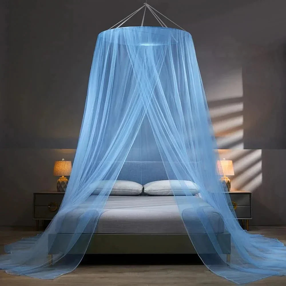 Portable, foldable mosquito net. Essential bug protection for camping, travel, and home.